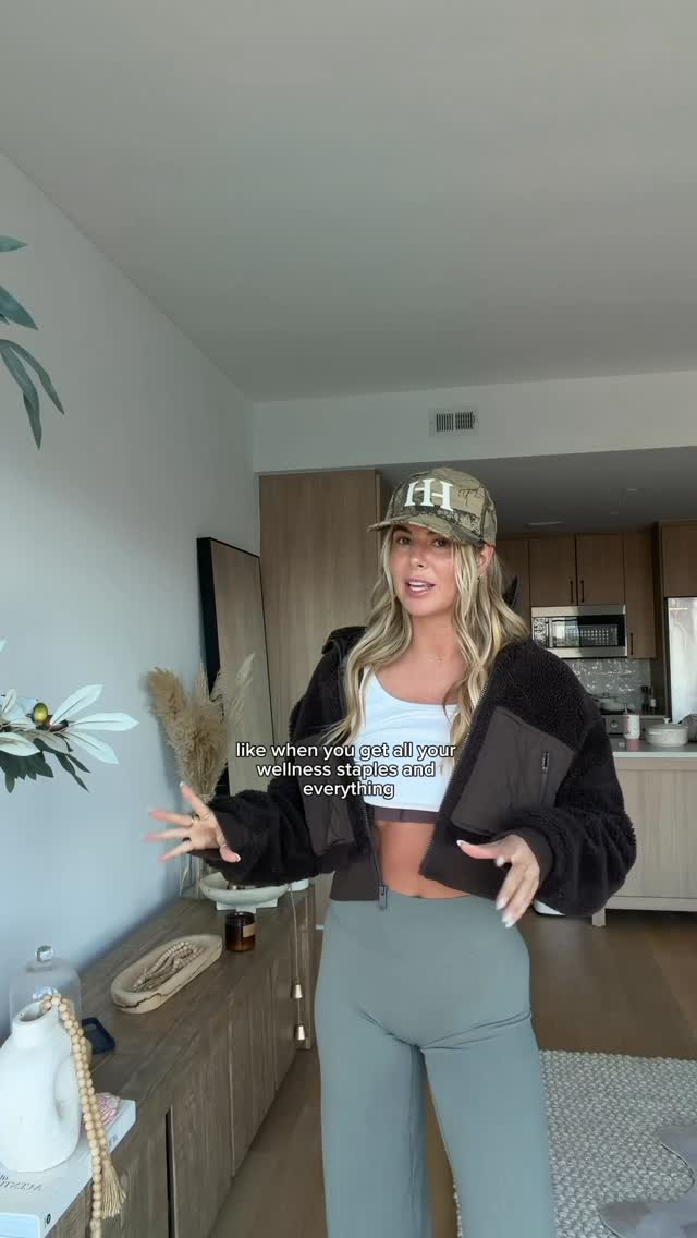 Instagram post by @califullerfit for Hum Nutrition. Caption reads: Come with me to get my wellness staples from....