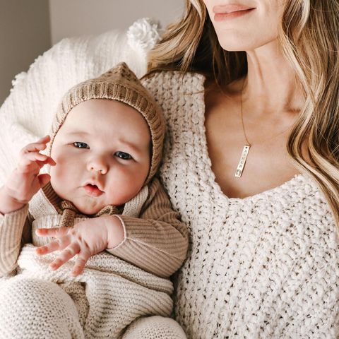 Instagram post by @carachatwin for Zales. Caption reads: Oh, this little squish! I can’t believe how big my....