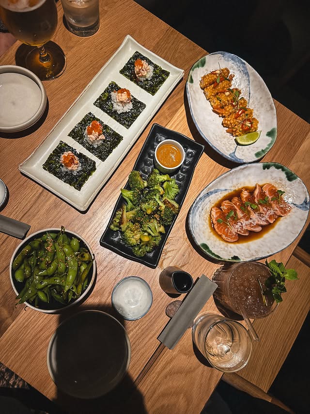 Instagram post by @edineats for Sticks'n'Sushi. Caption reads: I finally made it to @sticksnsushi.sct in Glasgow....