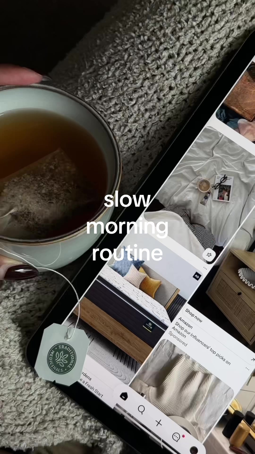 TikTok post by @jordansturgill for Traditional Medicinals. Caption reads: [...] during the cold seasons! @Traditional....