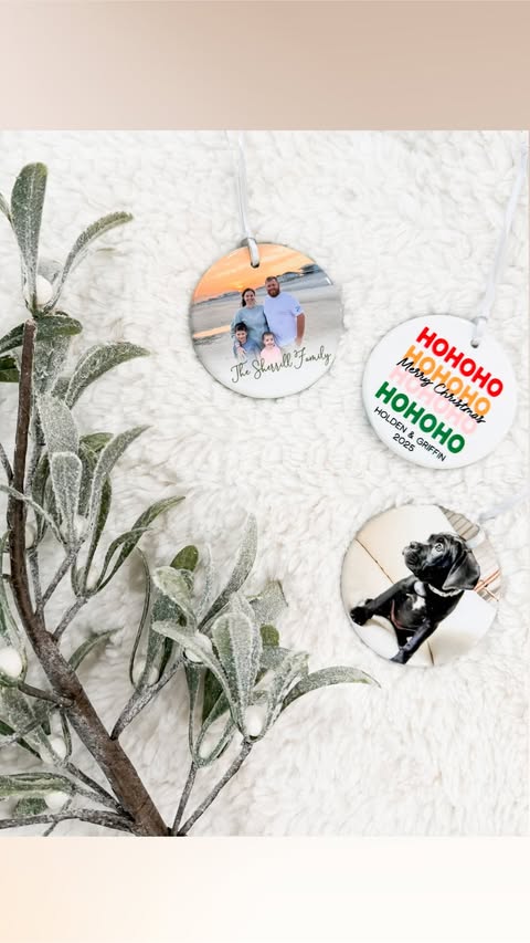 Instagram post by @courtney_sherrill_ for Personalization Mall. Caption reads: #ad Christmas is coming fast, and we added a few....