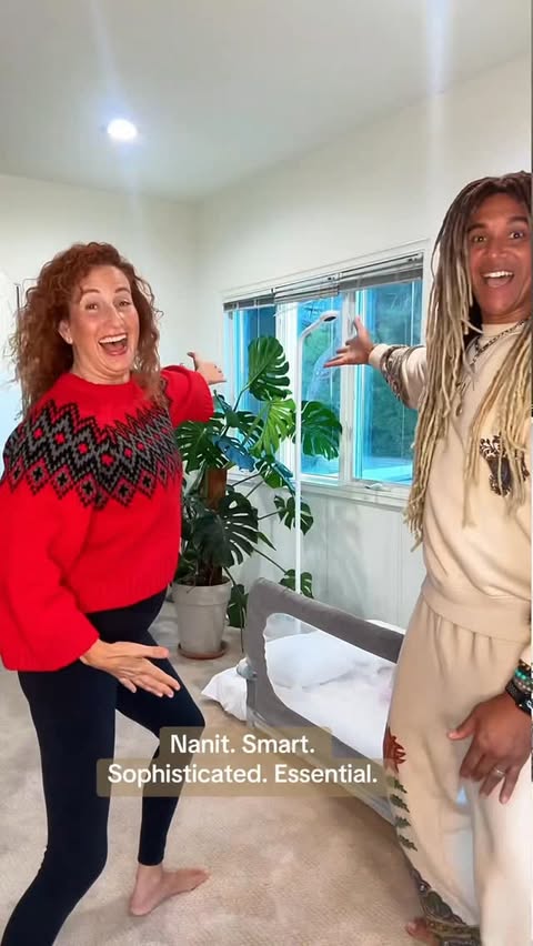 Instagram post by @sheriandderek for Nanit. Caption reads: [...] #ParentHack #GrandparentLove#NanitPartner.