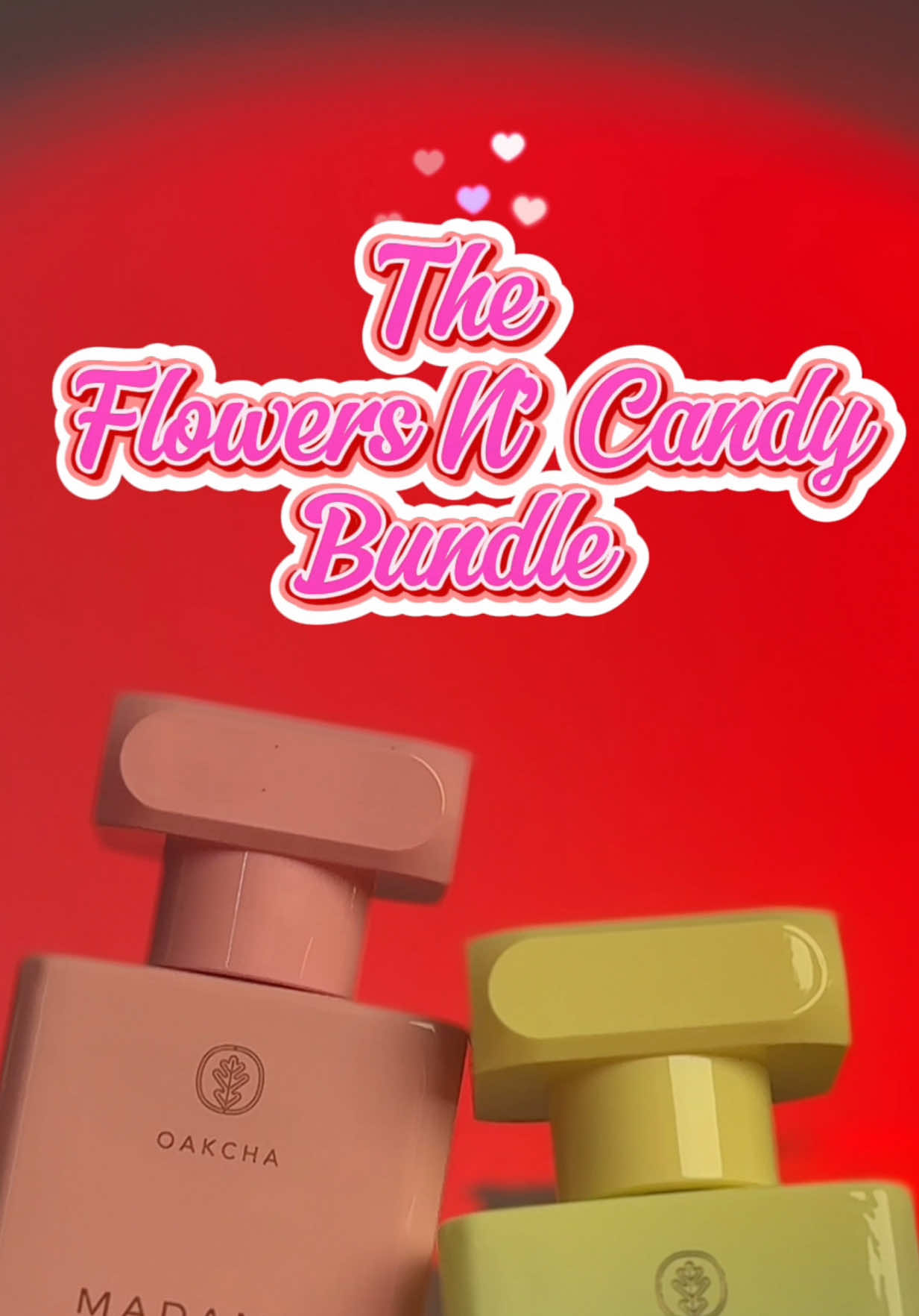 TikTok post by @thegourmandgirl for Oakcha. Caption reads: [...] But only THESE flowers and candy. @Oakcha....