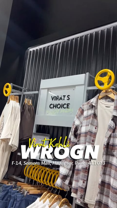 Instagram post by @_itz.prafull_03_ for Wrogn. Caption reads: Stepped into Wrogn and found my next favorite....