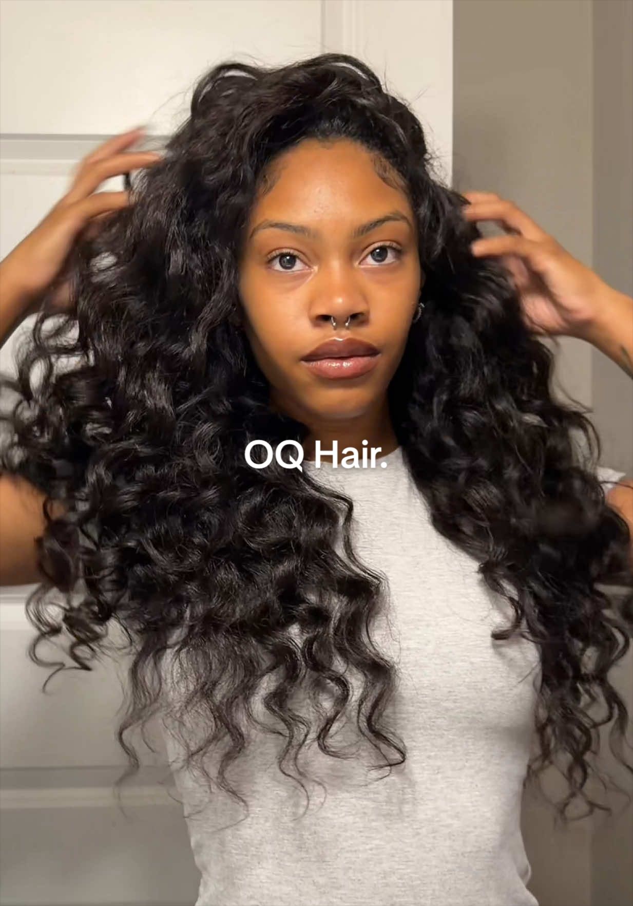 TikTok post by @jairesemaj for OQHAIR. Caption reads: [...] made me love it more 😍😍 @OQHAIR....