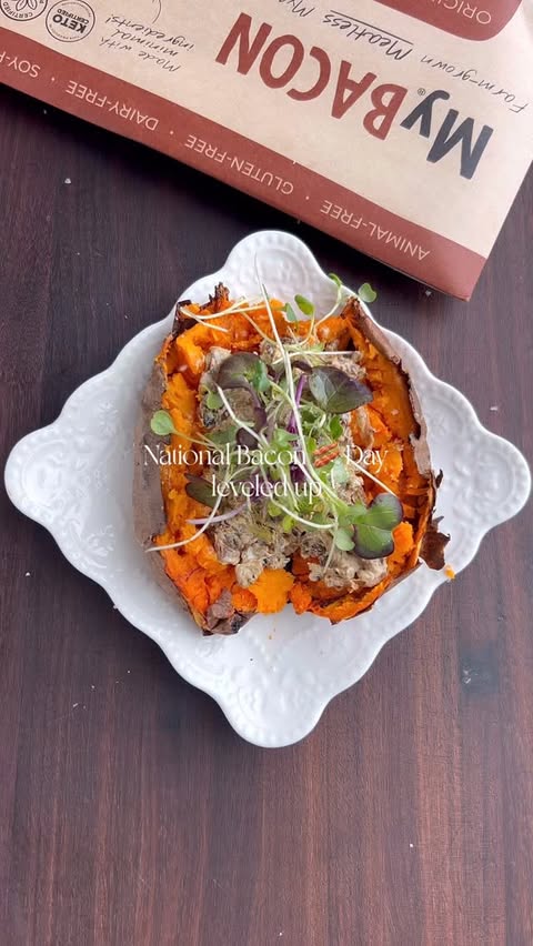 Instagram post by @farmacyrevolution_ for Whole Foods Market. Caption reads: Healthy Recipes 🍄🥓 Vegan Mushroom “Bacon” Jam....