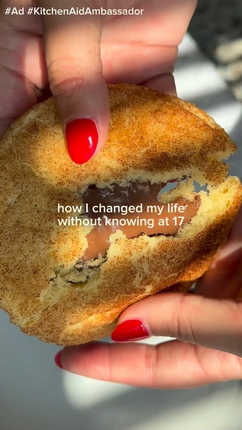 Instagram post by @parsleyandprosecco for KitchenAid. Caption reads: #KitchenAidAmbassador #Ad These hazelnut stuffed....