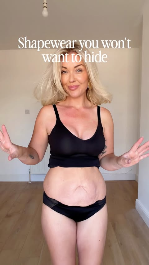 Instagram post by @thebodypositivemum for Honeylove. Caption reads: Shapewear that’s too good to hide 👀✨ Sculpting,....