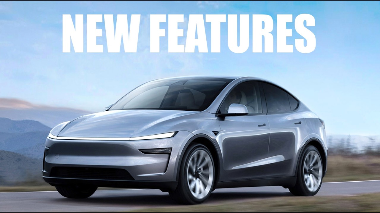 YouTube post by @heyJohnEe for A. Caption reads: Tesla Just Dropped Another Huge Update.