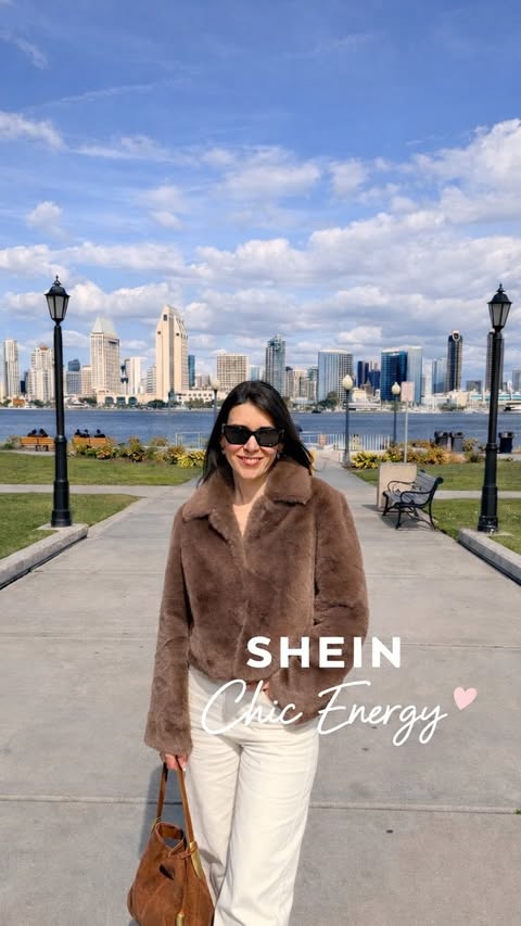 Instagram post by an influencer for SHEIN. Caption reads: [...] some new favorite stores on SHEIN and I’m....