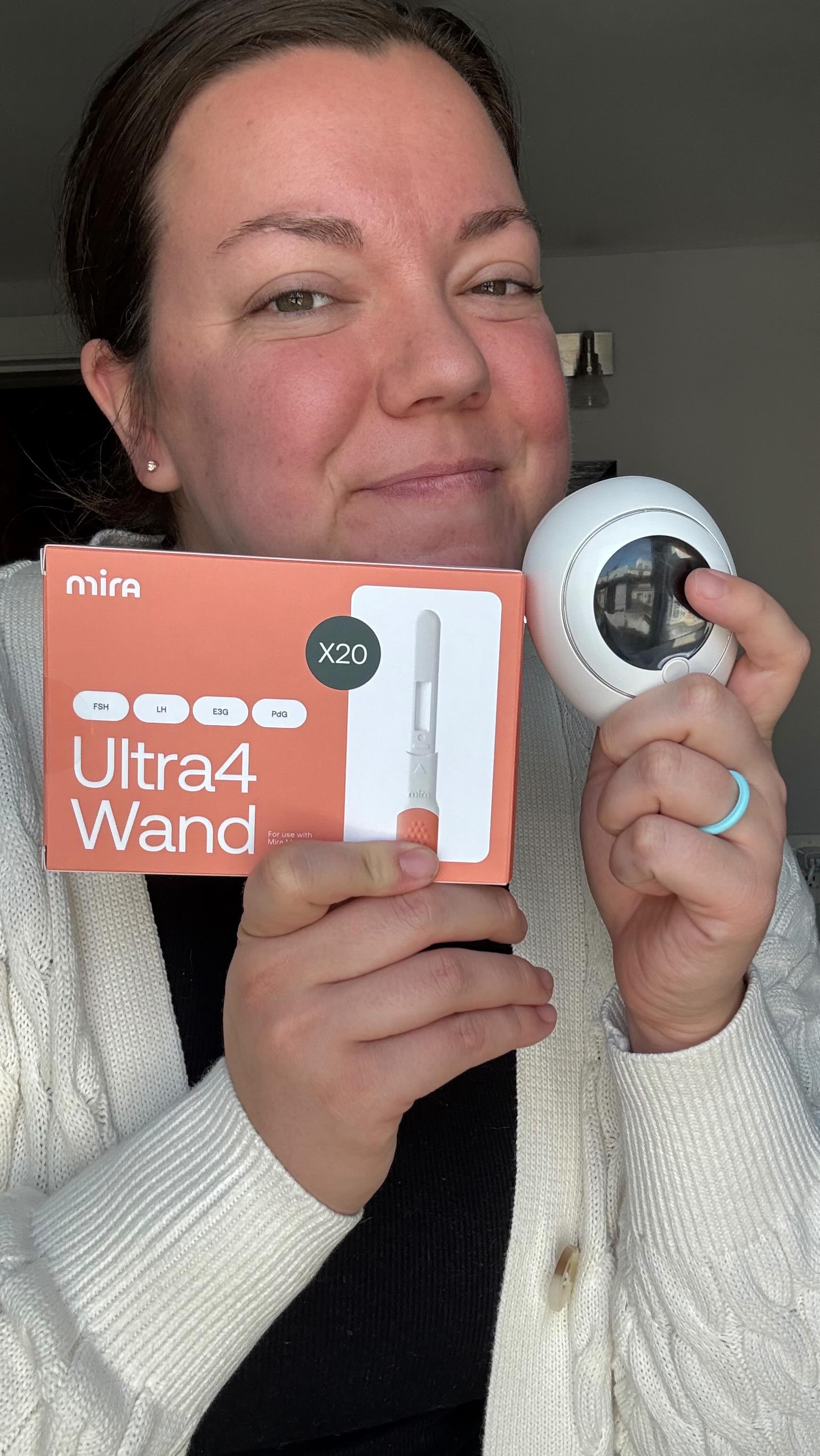 Instagram post by @itsmollyscullion for Mira Fertility. Caption reads: Trying to conceive is a rollercoaster of emotions,....