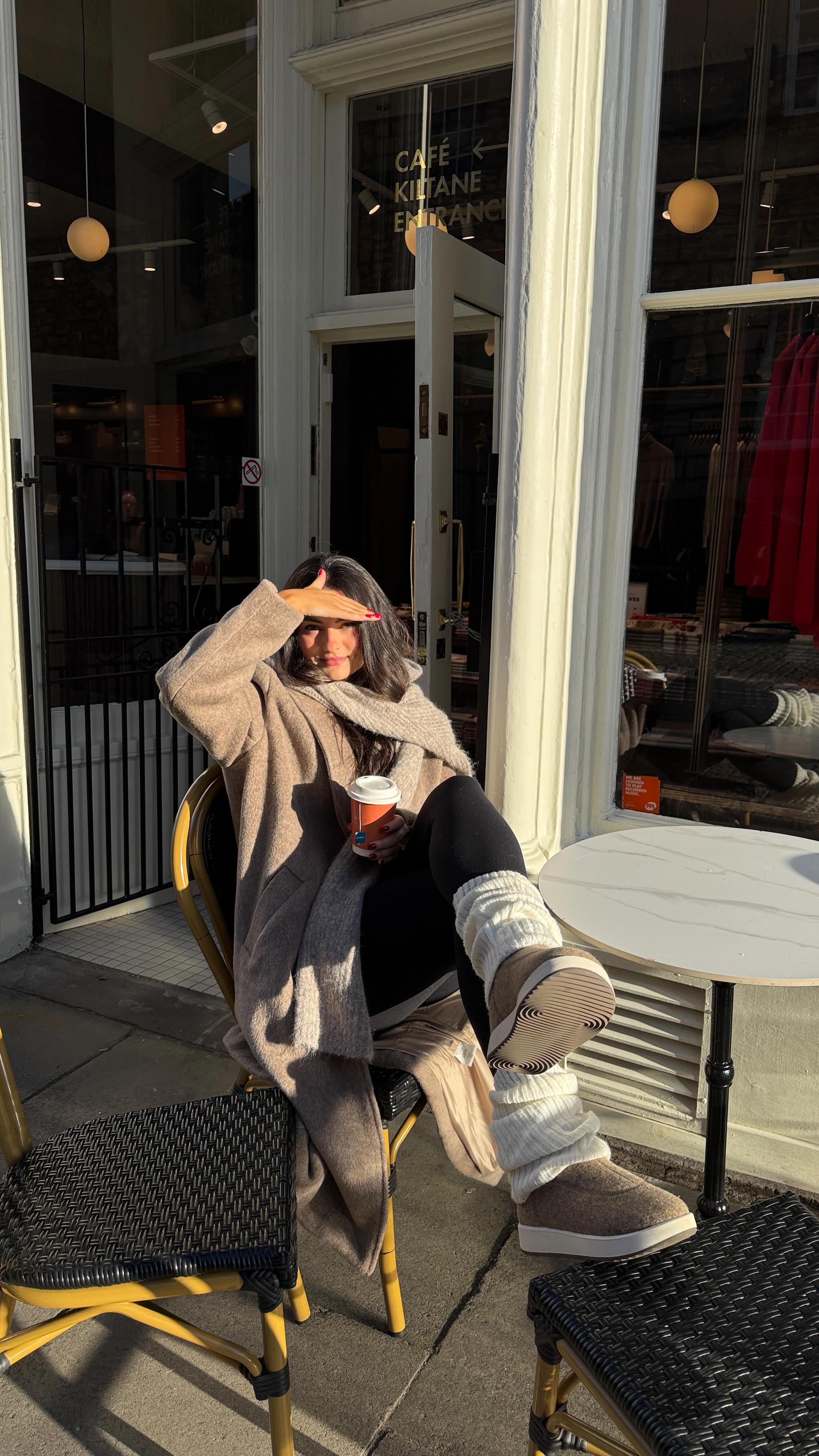 Instagram post by @mary.cj.skinner for Allbirds. Caption reads: my house is COLD so these slippers have not left....