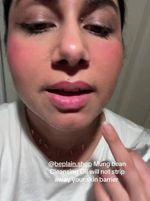TikTok post by @mariambutt01 for Beplain US. Caption reads: @beplain.shop Mungbean Cleansing oil will not....