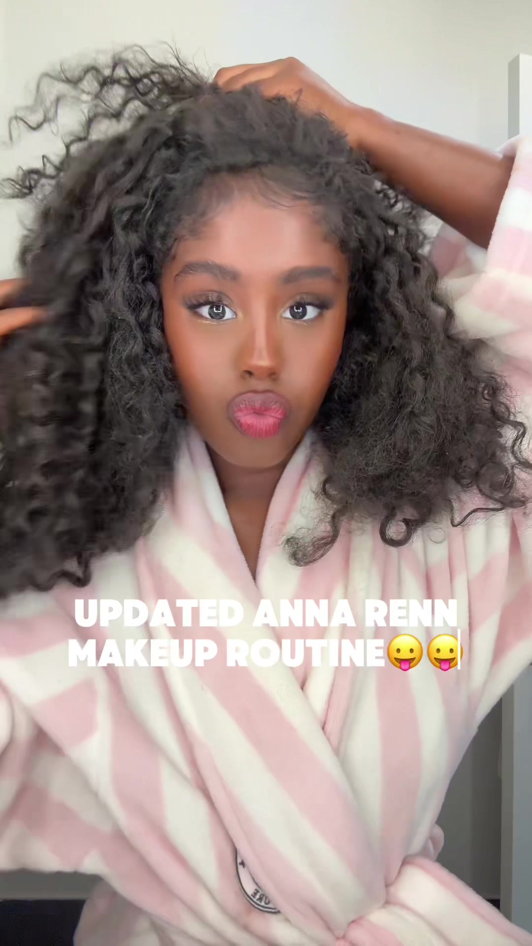 TikTok post by @annarennsworld for Sacheu. Caption reads: If you do try my new updated routine make a video....