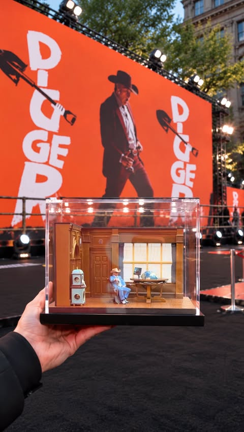 Instagram post by @davidminiatures for Warner Bros. Pictures. Caption reads: #wbpartner @warnerbros reached out and wanted to....