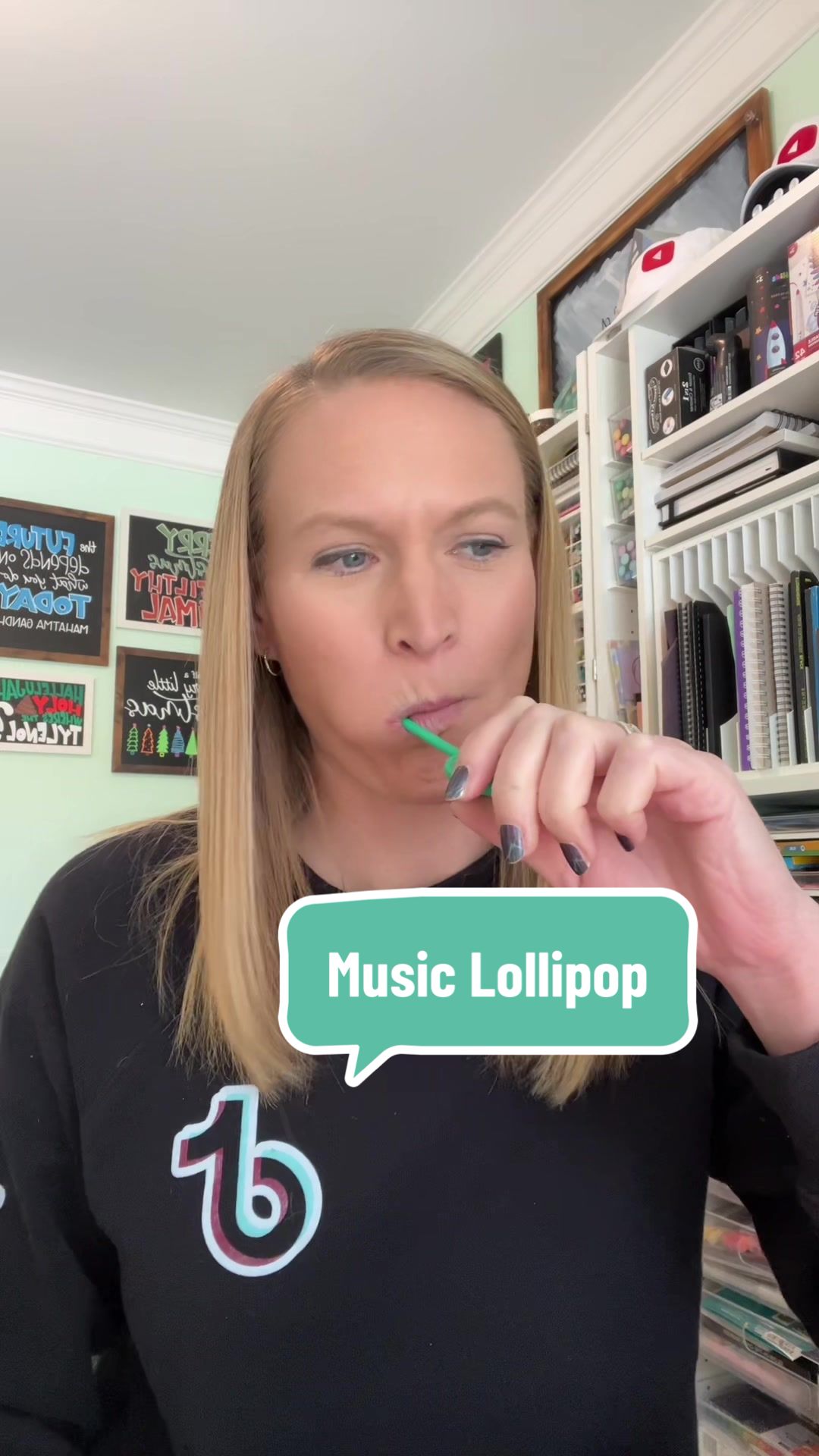 TikTok post by @letteringbykaren for Amos Sweets. Caption reads: @Amos Sweets makes the coolest things! They all....