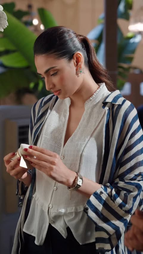 Instagram post by @athiyashetty for Fossil. Caption reads: [...] and sealed in time - An afternoon with....