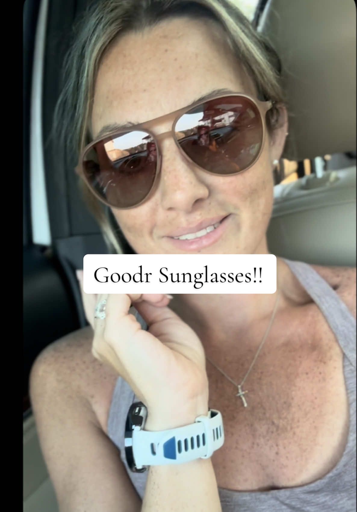 TikTok post by @_kimberly.co_ for Goodr. Caption reads: Uhm. Ok @goodr I see you!! These are amazing!!....