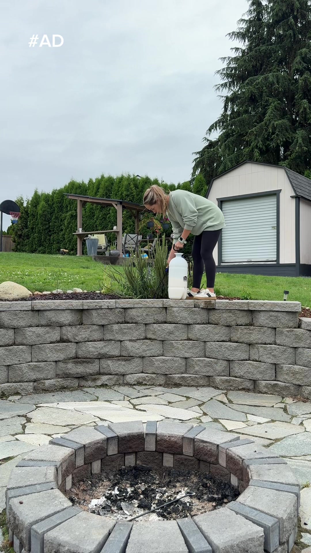 TikTok post by @gatheratthebooths for MagicLinks. Caption reads: #ad I partnered with @Lowe’s to finally fix the....