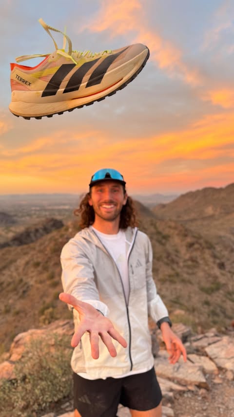 Instagram post by @kalebs_adventures for adidas TERREX. Caption reads: The adidas Terrex Agravic Speed Ultra 2 is [...].