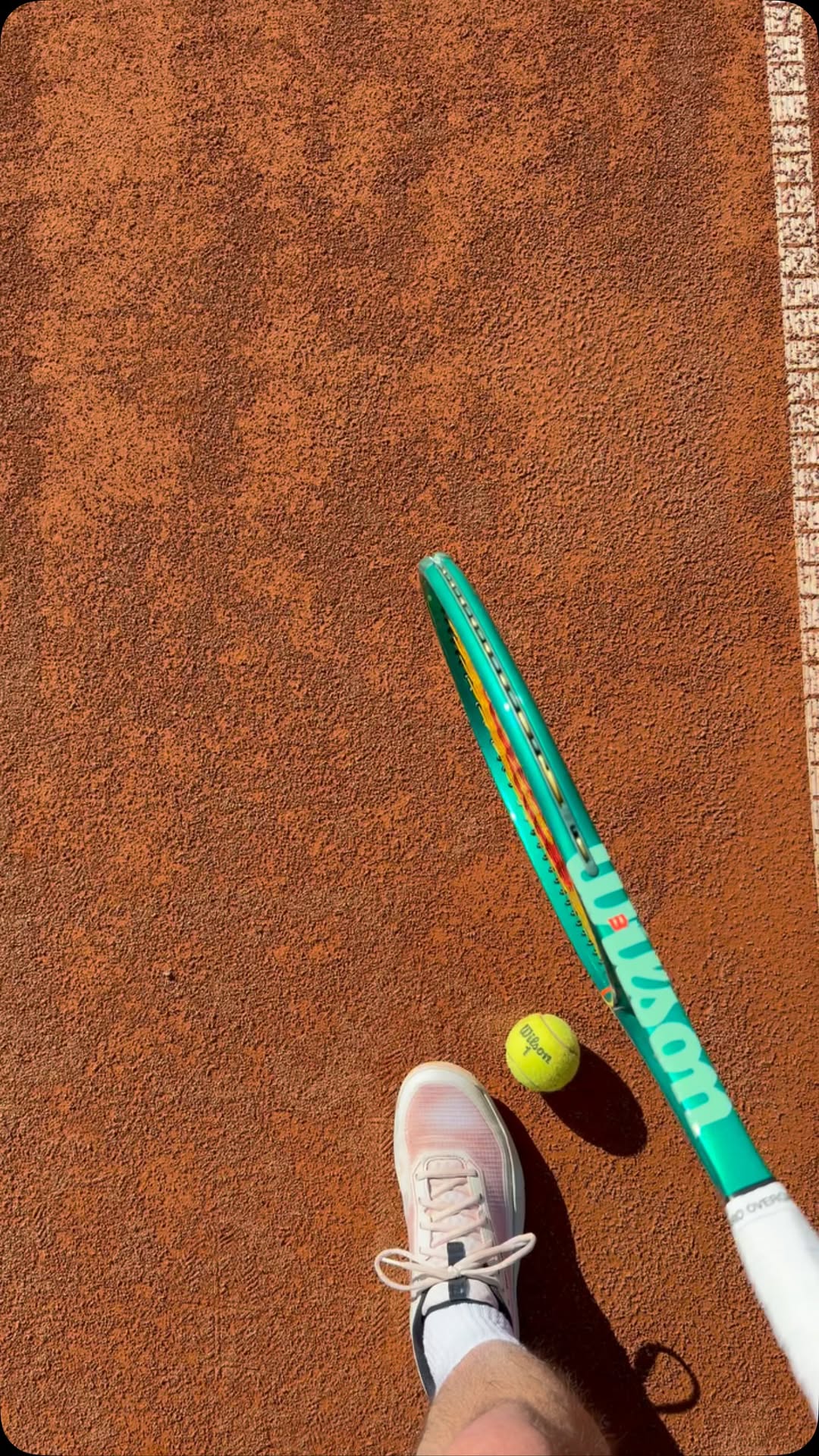 Instagram post by @alessandro.laza for Wilson Tennis. Caption reads: [...] Wilson Blade v10 ✨ #tennis #wilson....