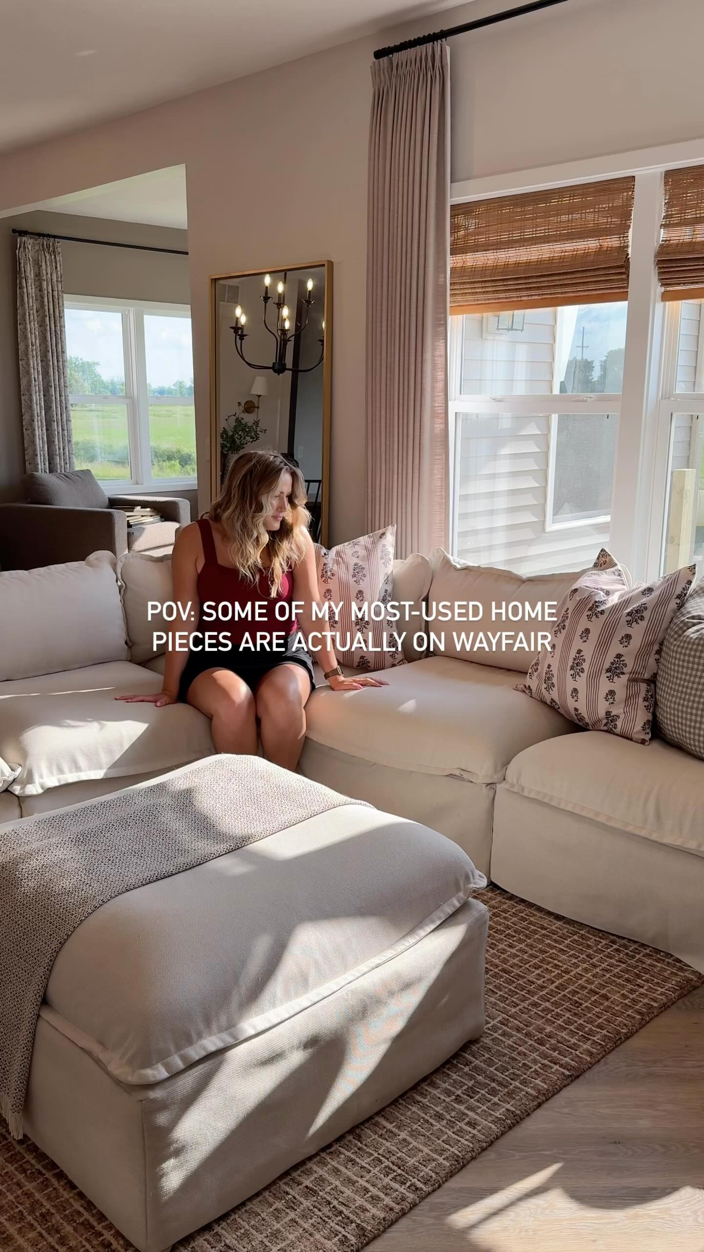 Instagram post by @authentically.home for Wayfair. Caption reads: I was cleaning the other day and realized… some of....