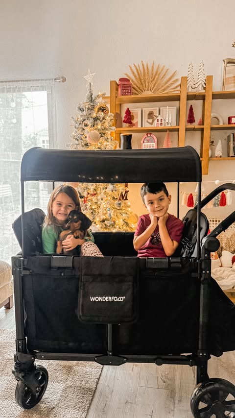 Instagram post by @haleymartinoxo for WonderFold. Caption reads: Last chance to save 25% off @wonderfold 🎄🖤 Take....