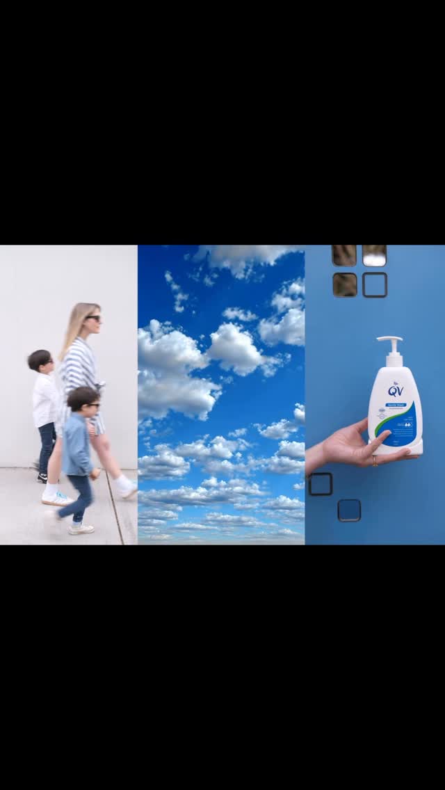 Instagram post by @gloss.etc for QV Skincare. Caption reads: An everyday body routine for an everyday routine.....