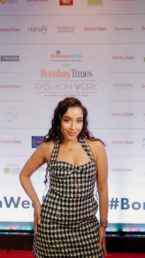 Instagram post by @sarakukreja11 for Shoppers Stop. Caption reads: [...] 💄 #BTFW2026 #BombayTimesFashionWeek....
