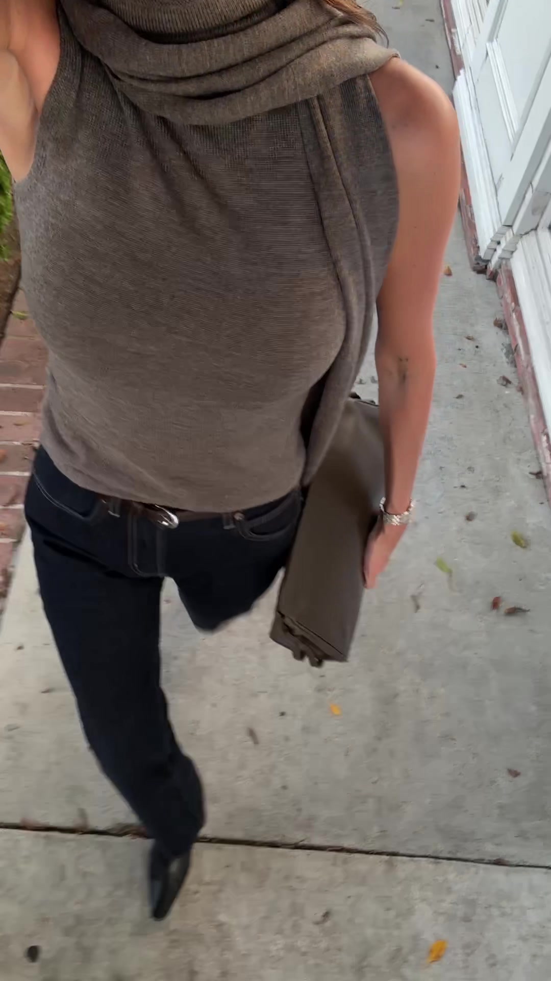 TikTok post by @cheriemadeleine for STAUD. Caption reads: Around town in my favorite @STAUD WALLY BOOT....