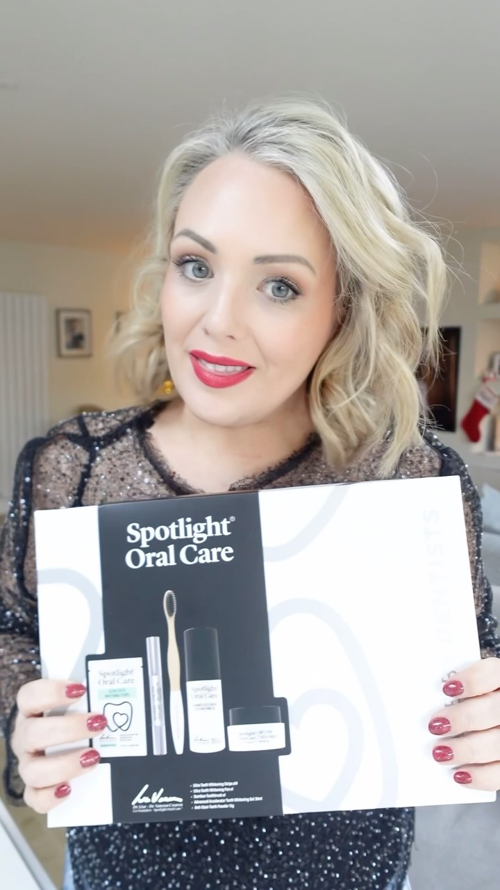 Instagram post by @thebeauttruth for Spotlight Oral Care. Caption reads: #ad We all have somebody in our lives that this....