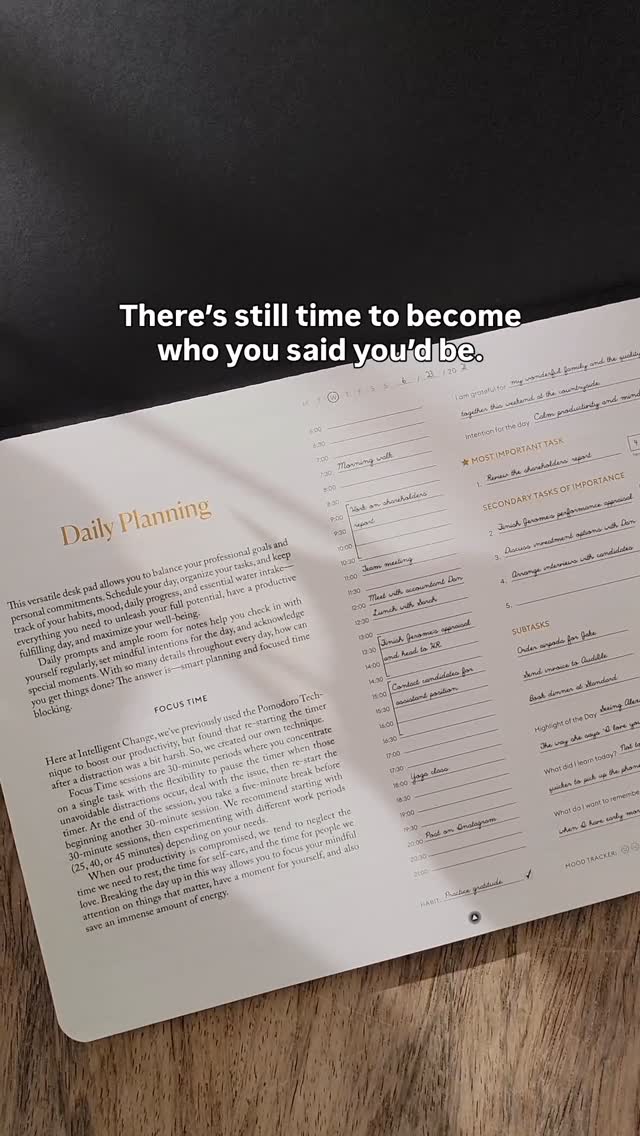 Instagram post by @beproductive for Intelligent Change. Caption reads: Turns out, you don’t need more motivation. You....