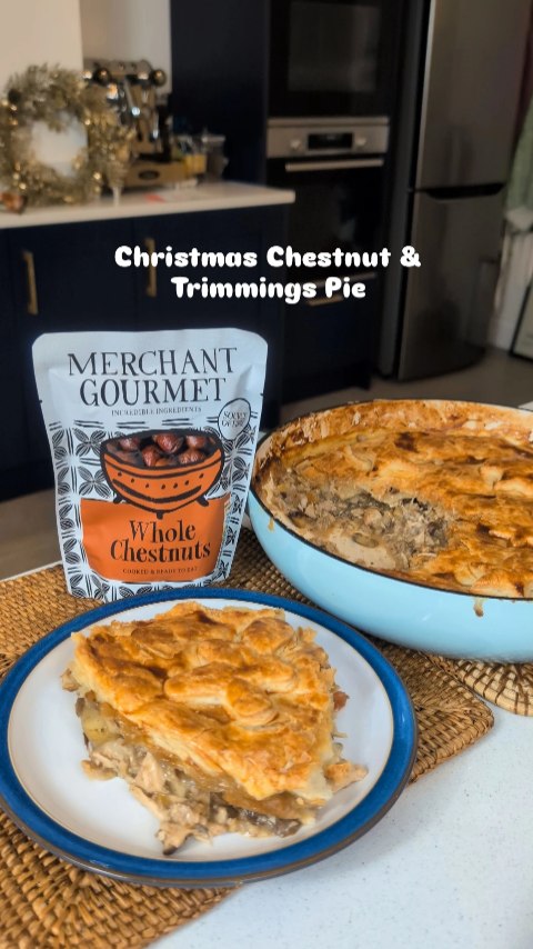 Instagram post by @laurenleyva for Merchant Gourmet. Caption reads: ad The PERFECT way to use of those Christmas....