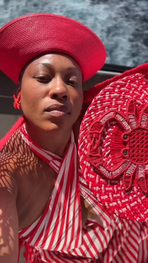 Instagram post by @calculatedopulence for Virgin Voyages. Caption reads: [...] of not thinking. Luckily for me this....