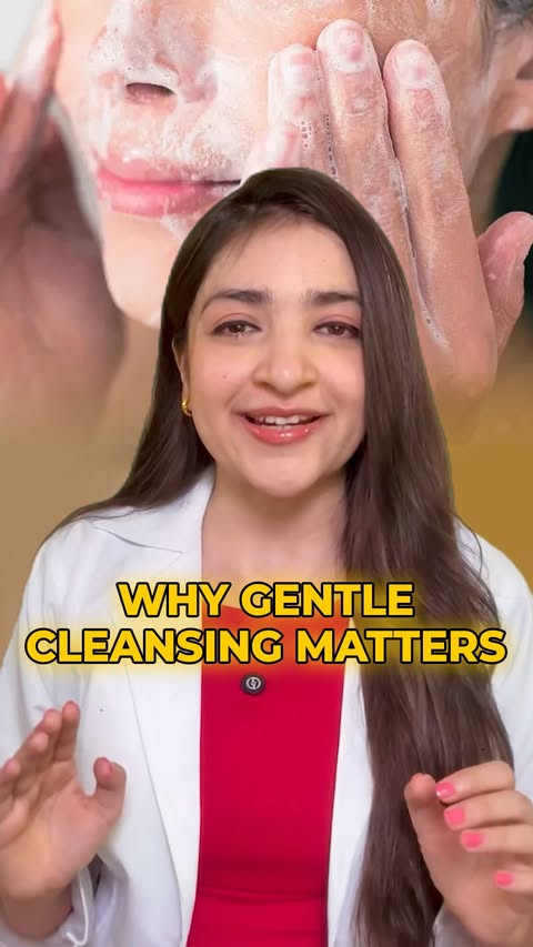 Instagram post by @doctorshailya for Himalaya Face Care. Caption reads: Comment your questions below 🌟 “Squeaky clean”....