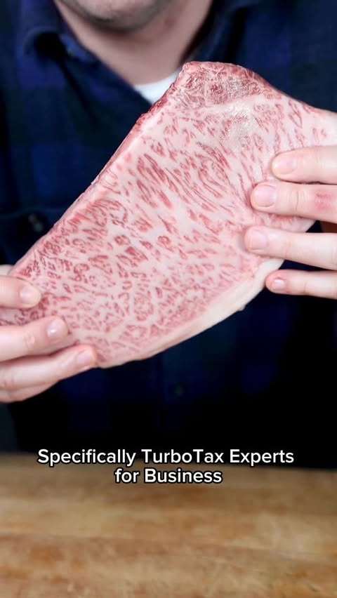 Instagram post by @salt_hank for Intuit TurboTax. Caption reads: #ad A5 Wagyu Sandwich and tax deductions!!....