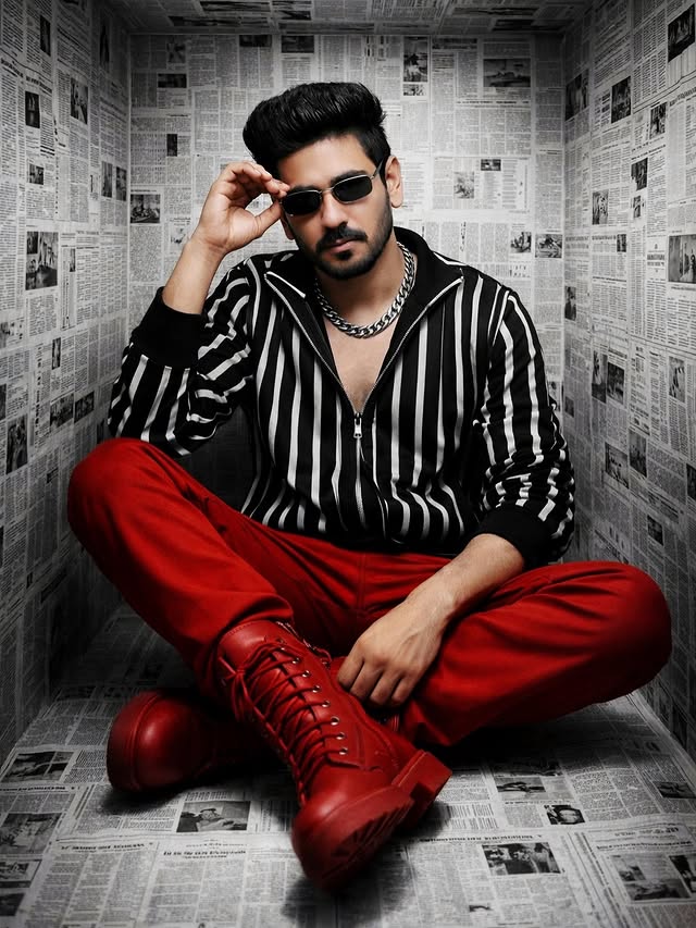Instagram post by @aamir_officialll for Alexander McQueen. Caption reads: A Perfect Shoot For a perfect day 📸 #model....