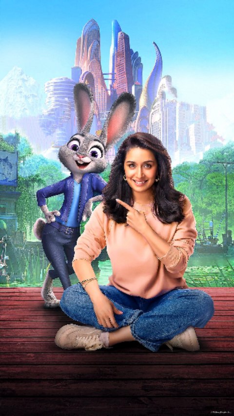 Instagram post by @shraddha___shruti for Walt Disney Studios. Caption reads: @disneyfilmsindia made the best choice....