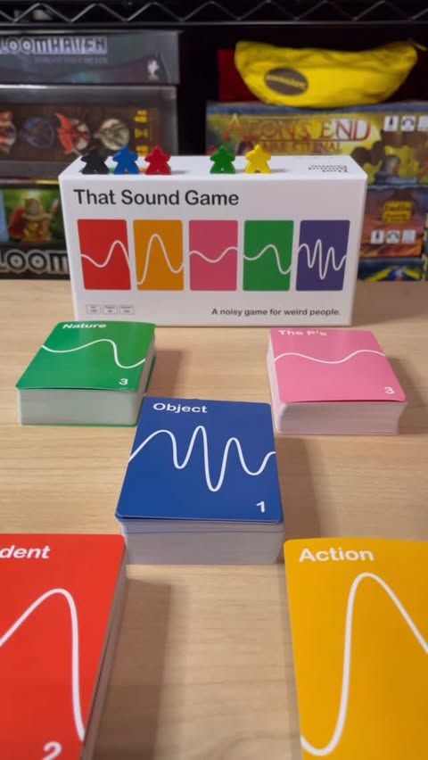 Instagram post by @tiktokboardgames for That Sound Game. Caption reads: [...] associated with what is named. That sound....