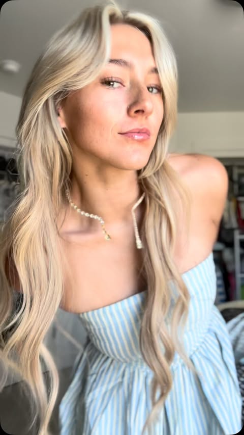 Instagram post by @elliebpeterson_ for PinkBlush. Caption reads: I am obsessed with everything !!! @shoppinkblush ✨....
