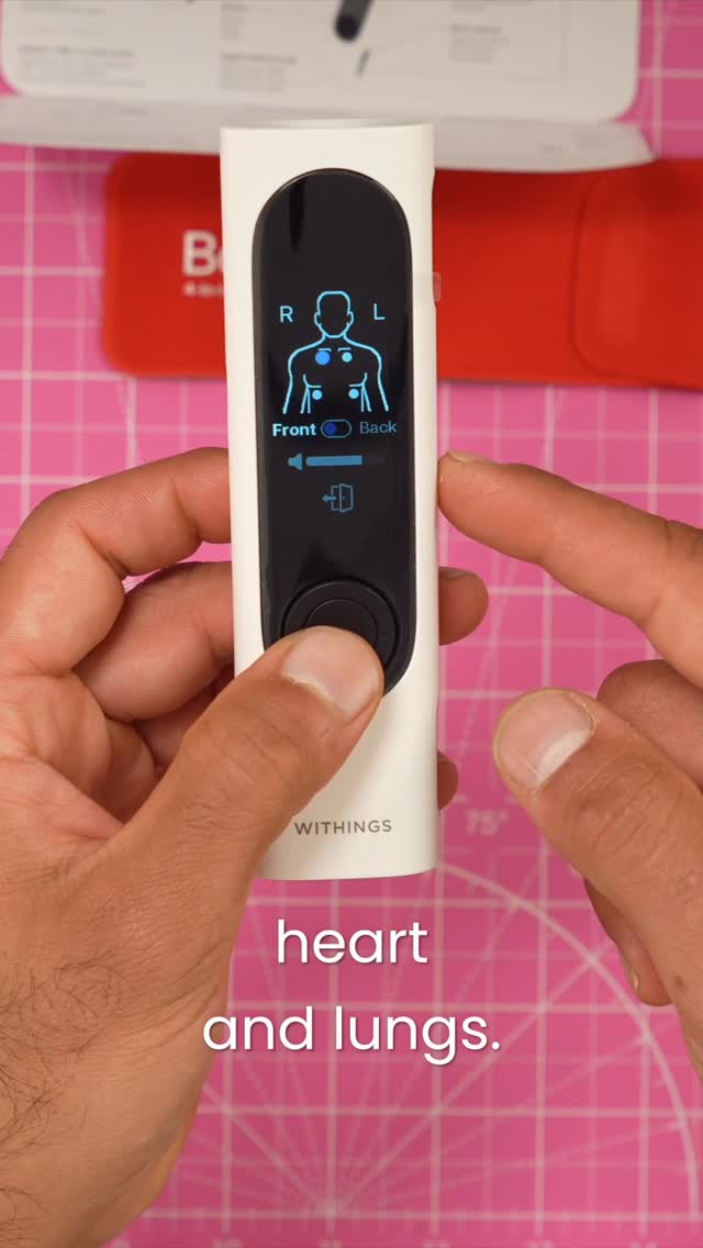 Instagram post by @shervinshares for Withings. Caption reads: Withings BeamO (Health MultiScan) just got FDA....