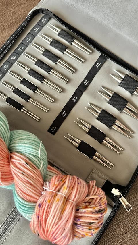 Instagram post by @nellascottage for KnitPro. Caption reads: Super excited to play with something new today!....