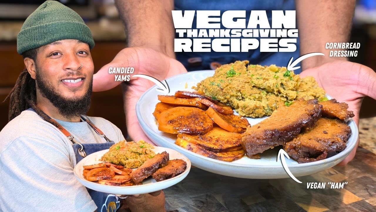 YouTube post by @plantbasedbrandon1 for from Our Place. Caption reads: Lets make some of my favorite Thanksgiving Recipes....