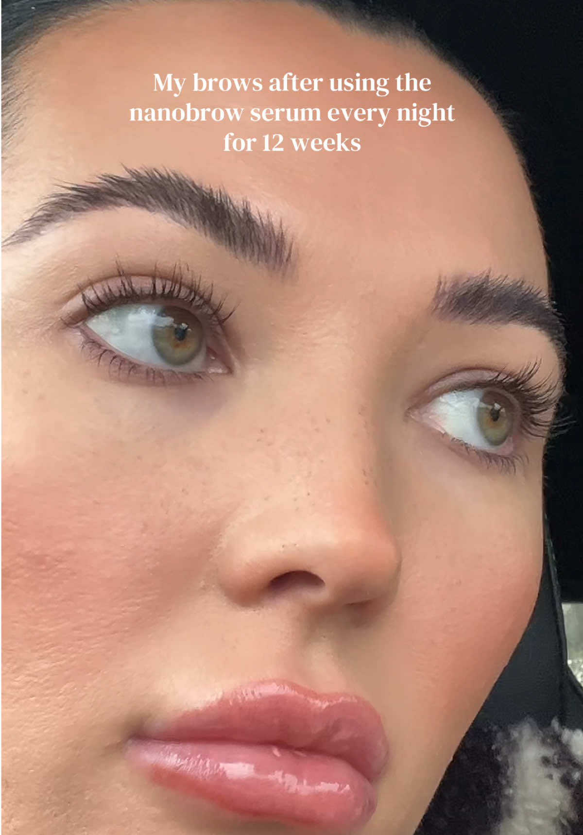 TikTok post by @ariellasmummy for Nanolash. Caption reads: @Nanobrow @NANOLASH @Nanolash UK has saved my....