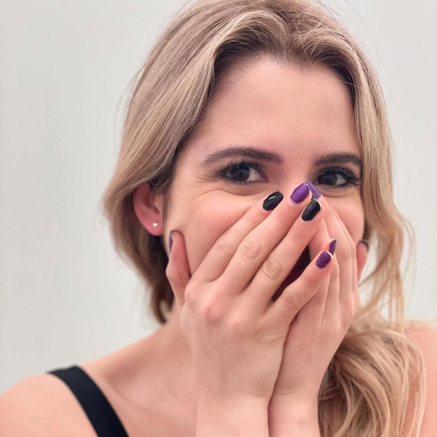 Instagram post by @lauramarano for Studs. Caption reads: [...] I! Got! My! Ears! Pierced! 

Thank you....