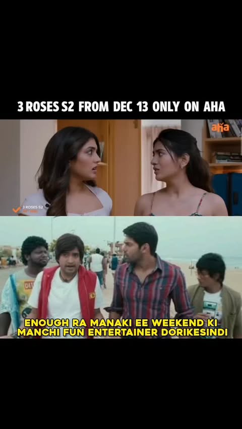 Instagram post by @spocinews for aha. Caption reads: #3RosesS2 from Dec 13 only on @ahavideoin....