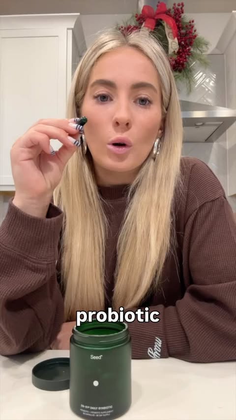 Instagram post by @mykaylaskinner2016 for Seed. Caption reads: [...] a poop hack 😁 Use my code MYKAYLA20 for 20%....