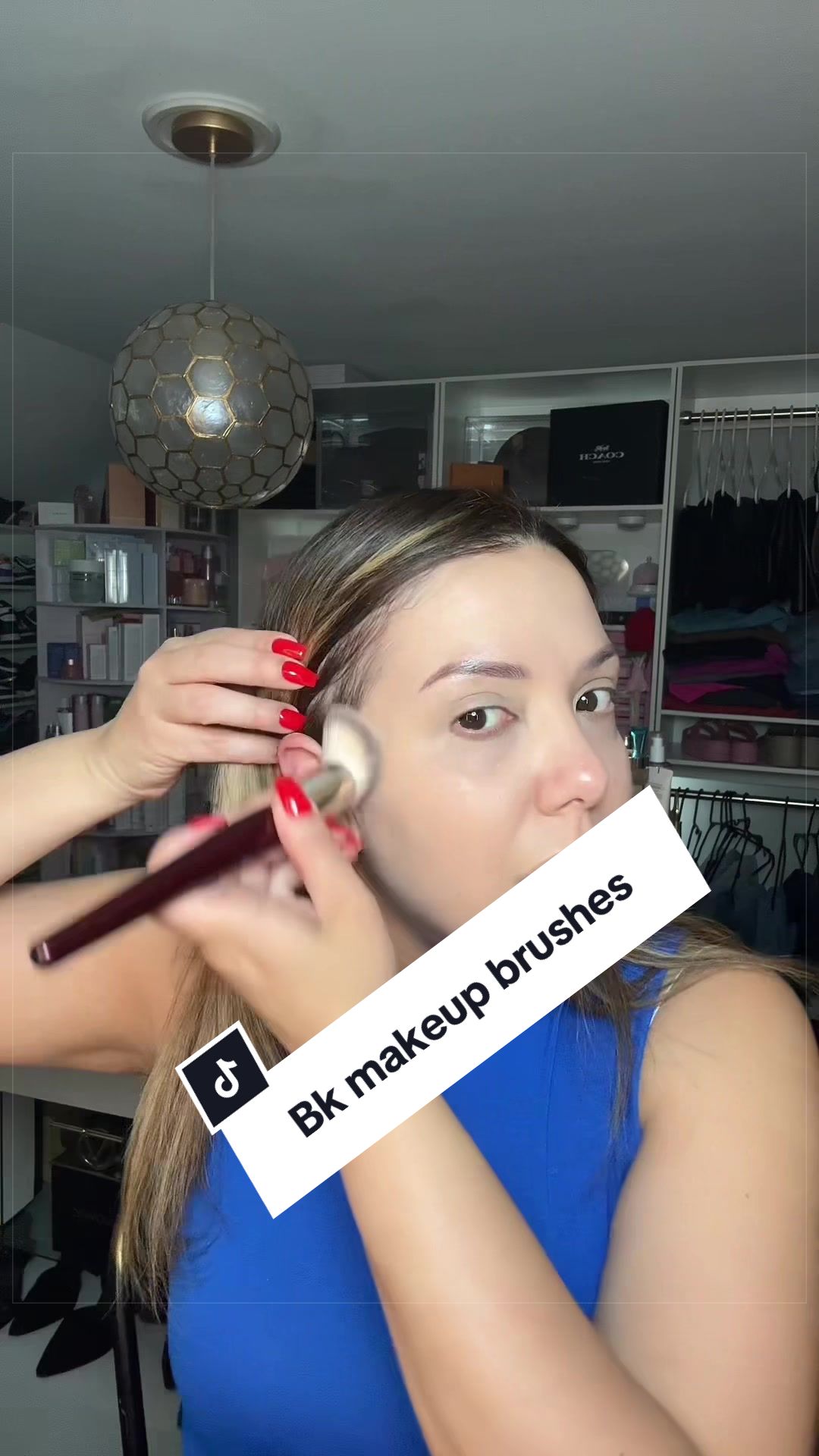 TikTok post by @_jessandthefrenchies for BK Beauty. Caption reads: @BK Beauty Brushes #makeup #makeupbrushes #fyp.