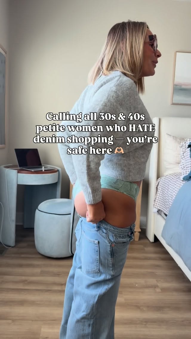 Instagram post by @claire.tammaro for GAP. Caption reads: For every almost-40 woman who refuses to be....