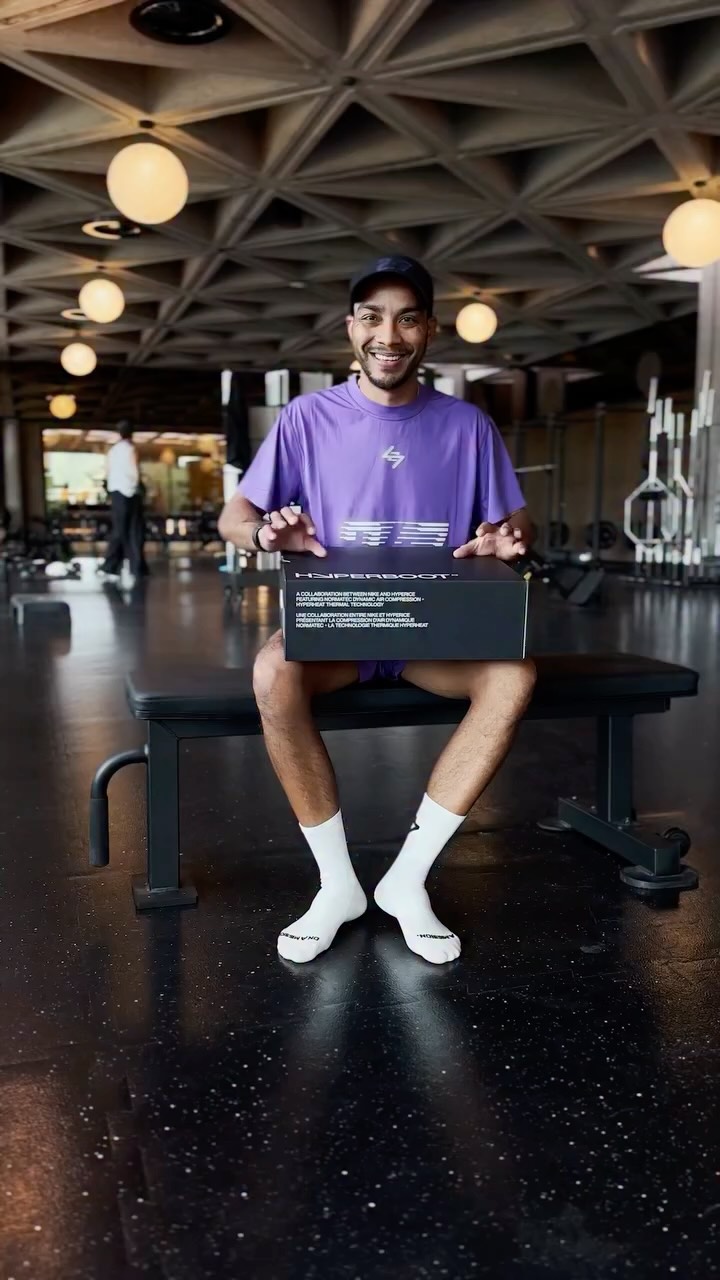 Instagram post by @runlifestyle_ for Hyperice. Caption reads: ✅Mark your calendars: October 2. Hyperboot drops....